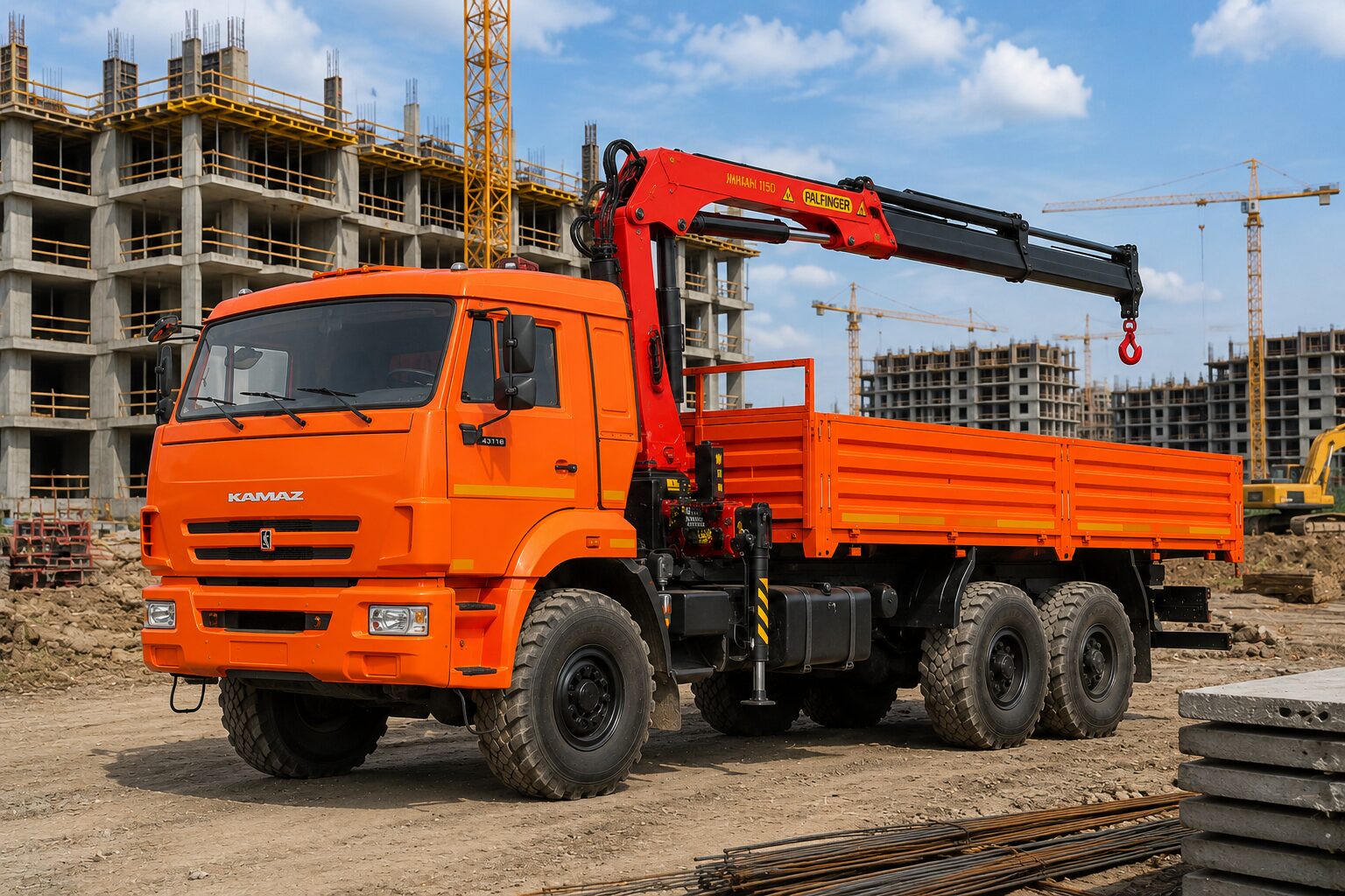 Продажа бортовых автомобилей КамАЗ с КМУ: современные решения для бизнеса